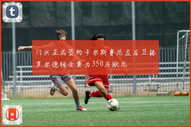 门兴正式签约卡尔斯鲁厄左后卫赫罗尔德转会费为350万欧元
